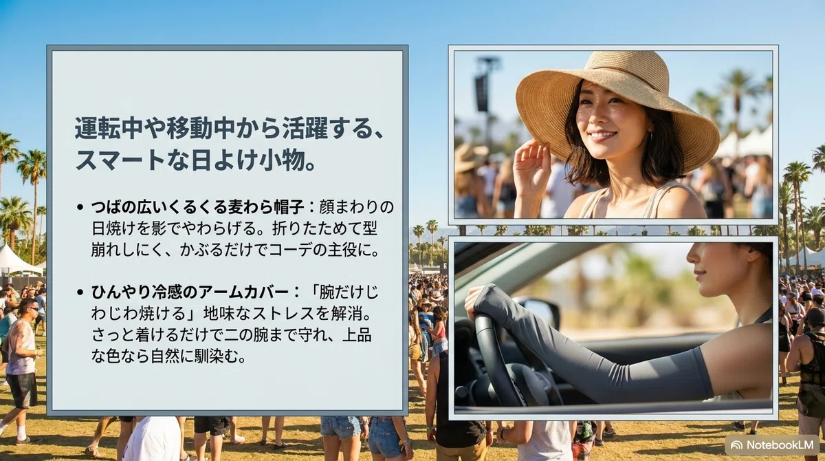 夏フェスの日焼け対策完全ガイ:もっとこだわりたい方へ|追加のおすすめセレクションの図解