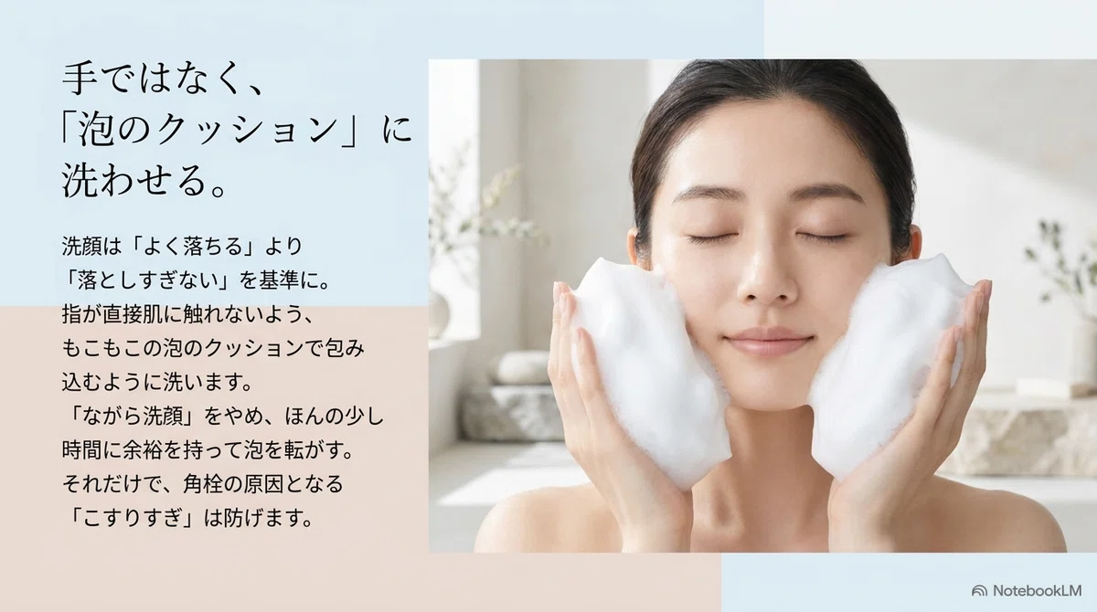 角栓ケア：見直しのヒントの図解