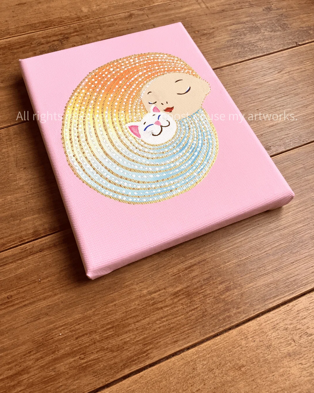 Loving you 【アクリル絵画】 Love You, 絵画 Mpiによって | ArtMajeur