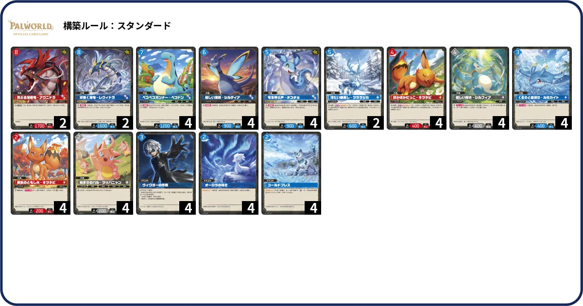 パルパゴスの夜明け』サンプルデッキ集【パルワールドカードゲーム