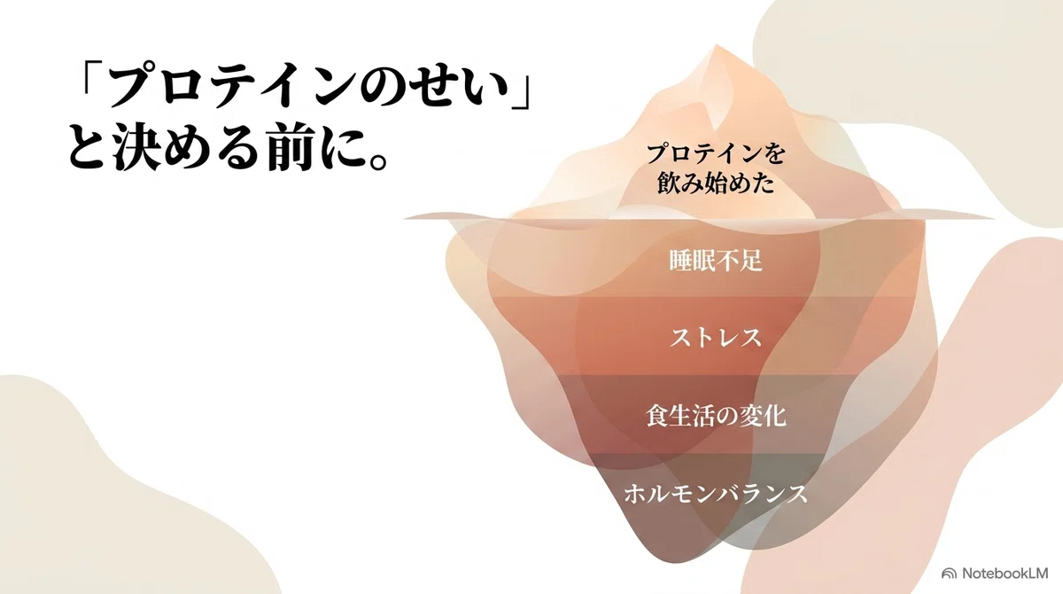 プロテインを飲み始めたら、肌の調子が気になり出したあなたへの図解(その2)