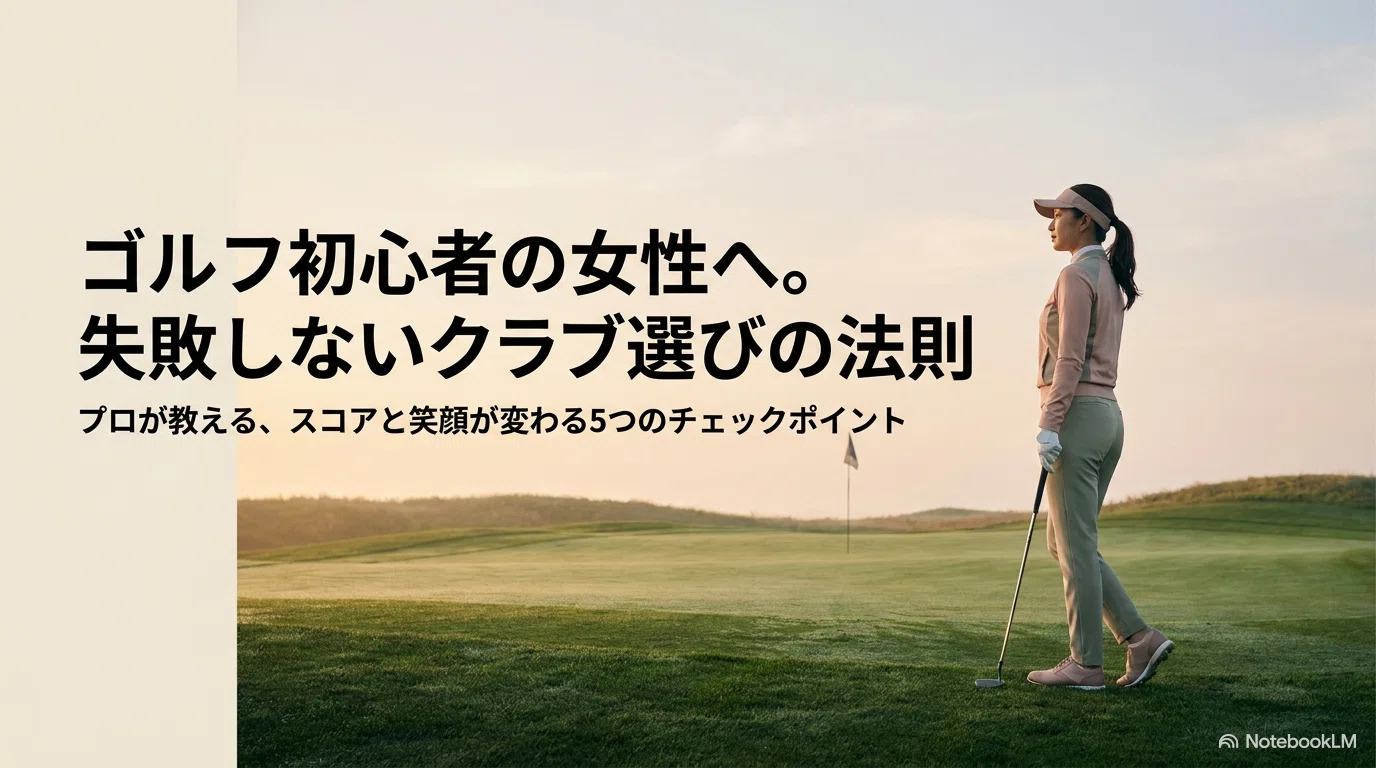 ゴルフ初心者女性が失敗しないクラブセット選び、プロが教える5つの