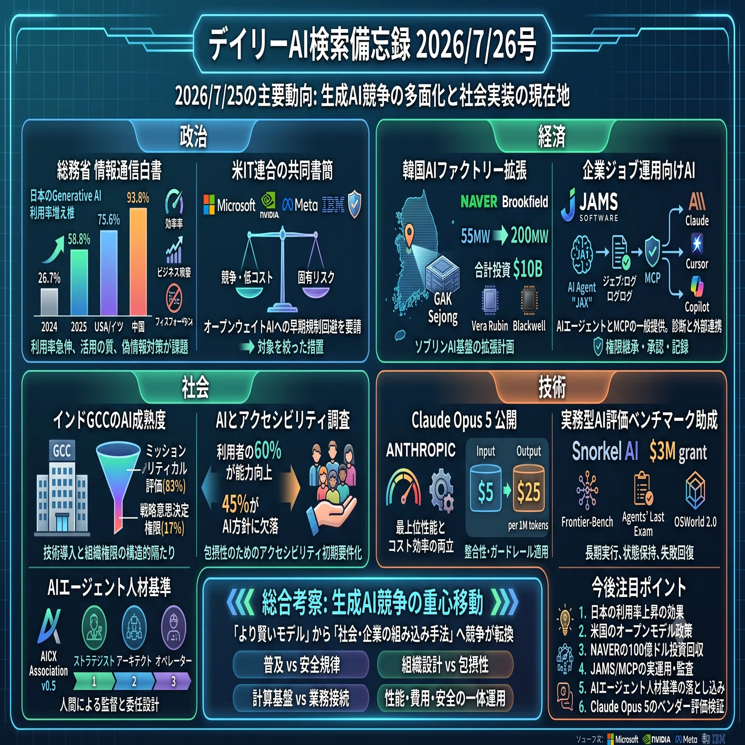 デイリーAI検索備忘録(2026/7/26号)｜Yasuhito Morimoto