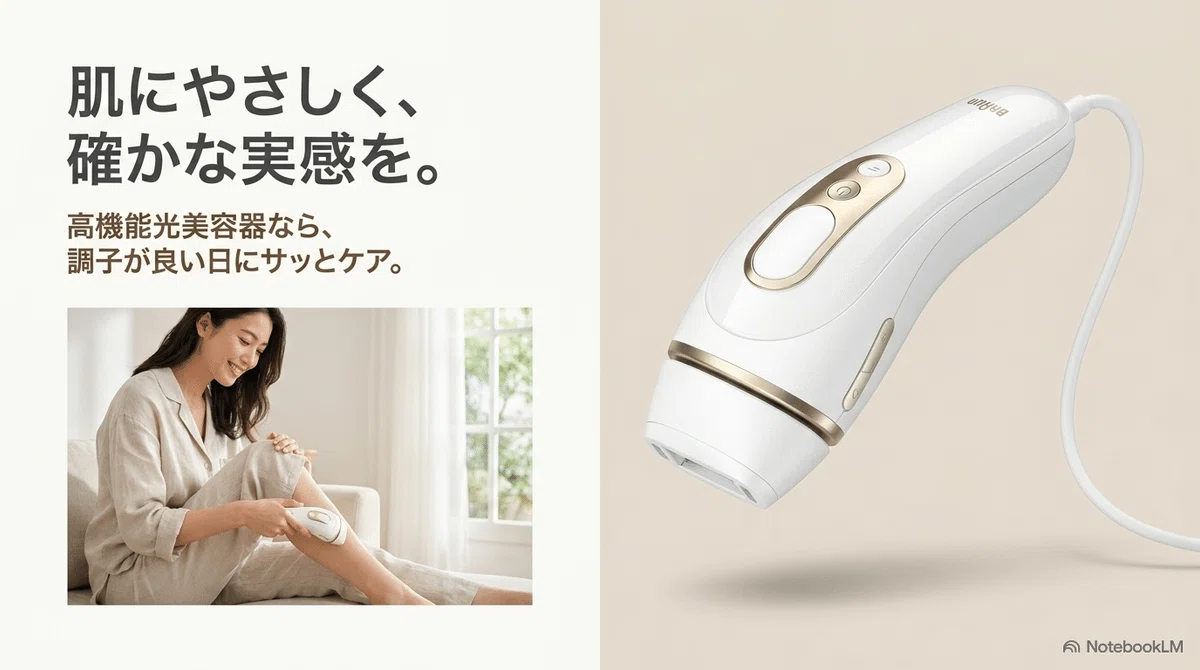 生理中の脱毛：肌にやさしく続けるなら｜高機能光美容器という選択肢の図解
