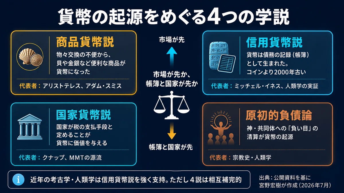 通貨の歴史五〇〇〇年：お金は物々交換から生まれなかった。粘土板の