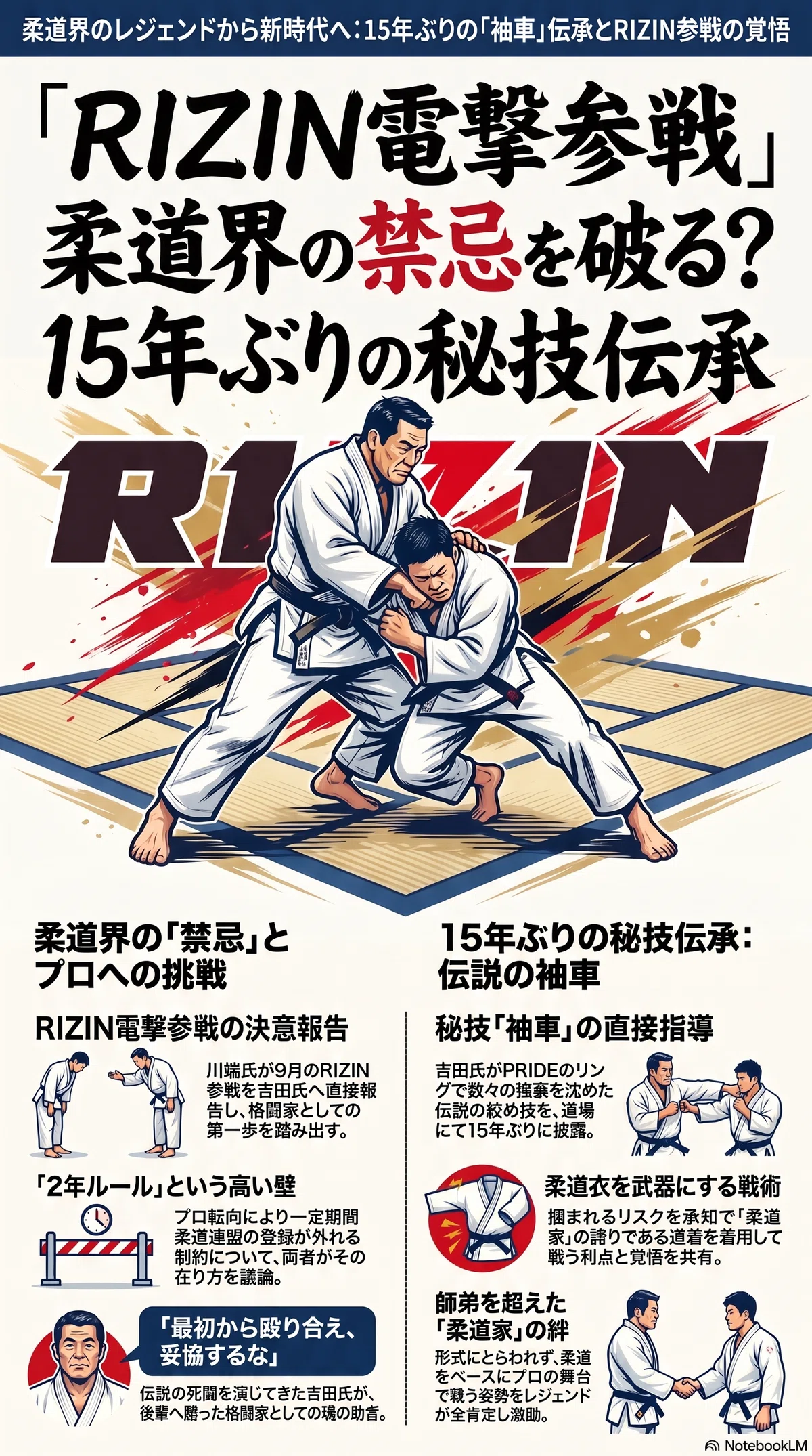 【20分お得】ドンマイ川端、RIZIN参戦!伝説・吉田秀彦が授けた「禁断の殴り合い指令」と15年ぶりの袖車|kiyo