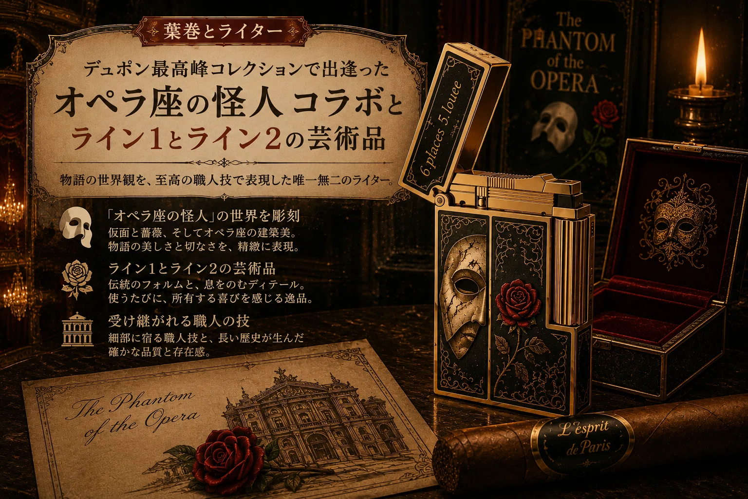 70%引き 廃盤・限定多数 高級デパコス40本セット オペラ CPB  葉巻とライター｜S.T. Dupont最高峰コレクションで出逢った「オペラ座