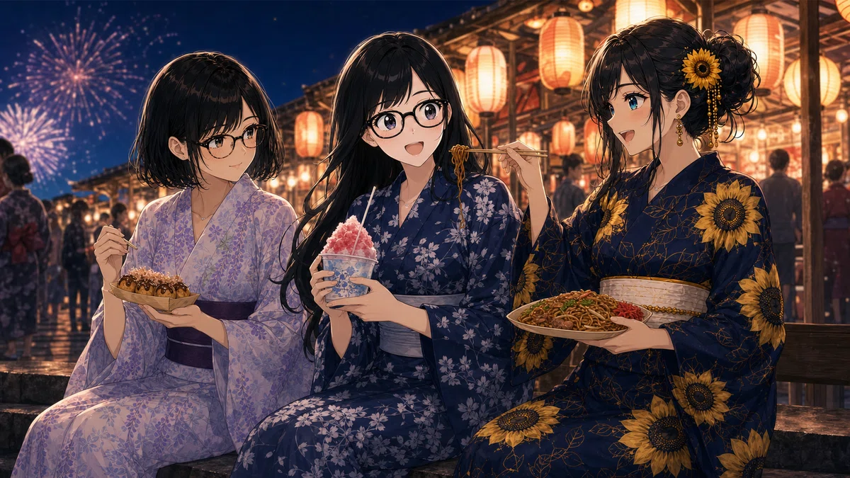 美女3人のたべさせっこ、見てるこっちが眼福だね🤤