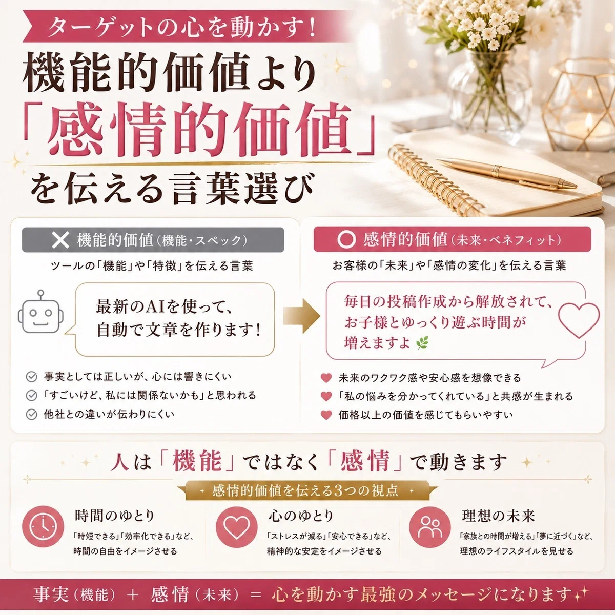「感情的価値」を伝える言葉選び