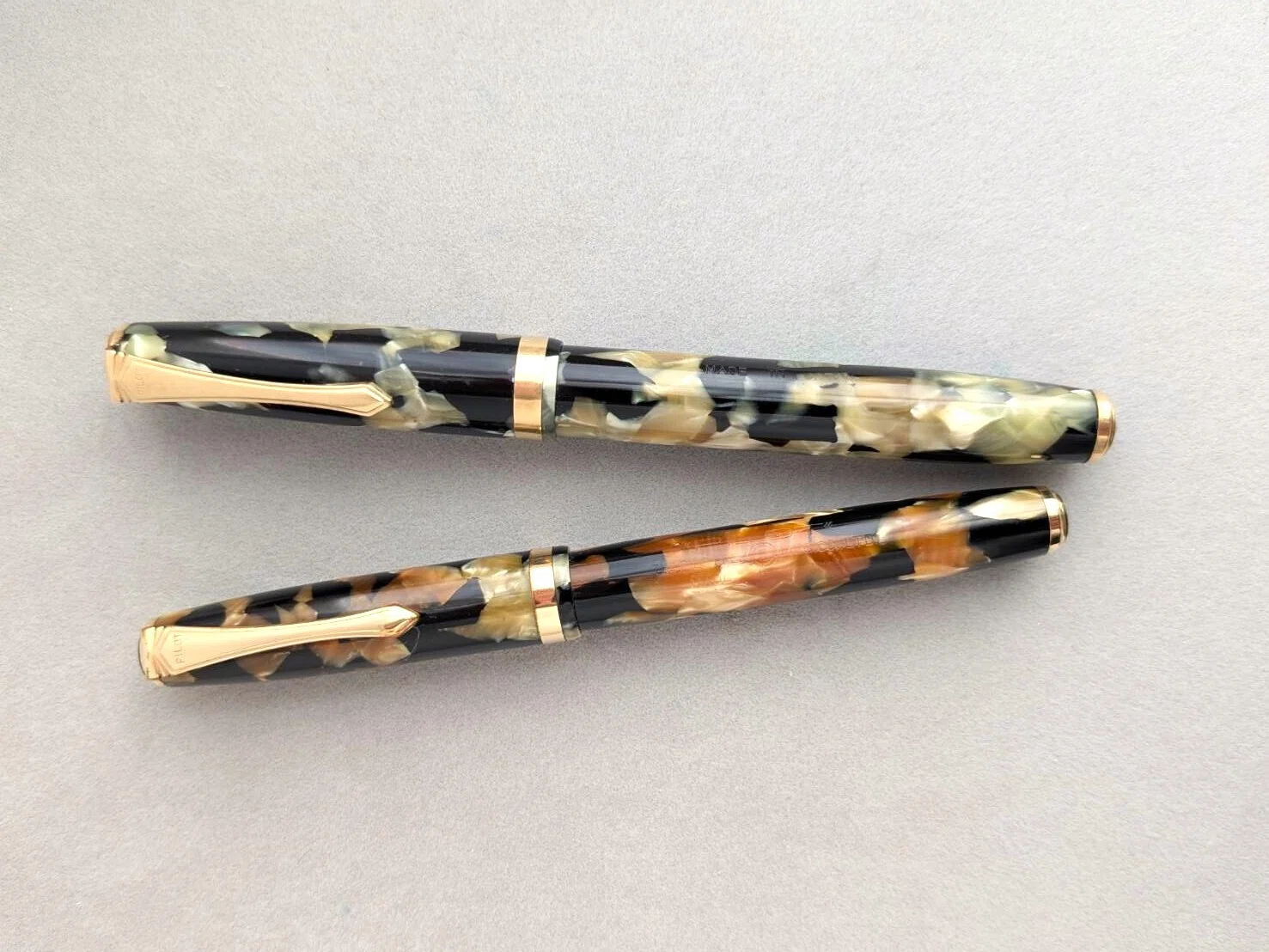 14金 PILOT QUATRO 万年筆 マーブル柄 14金 PILOT QUATRO 万年筆