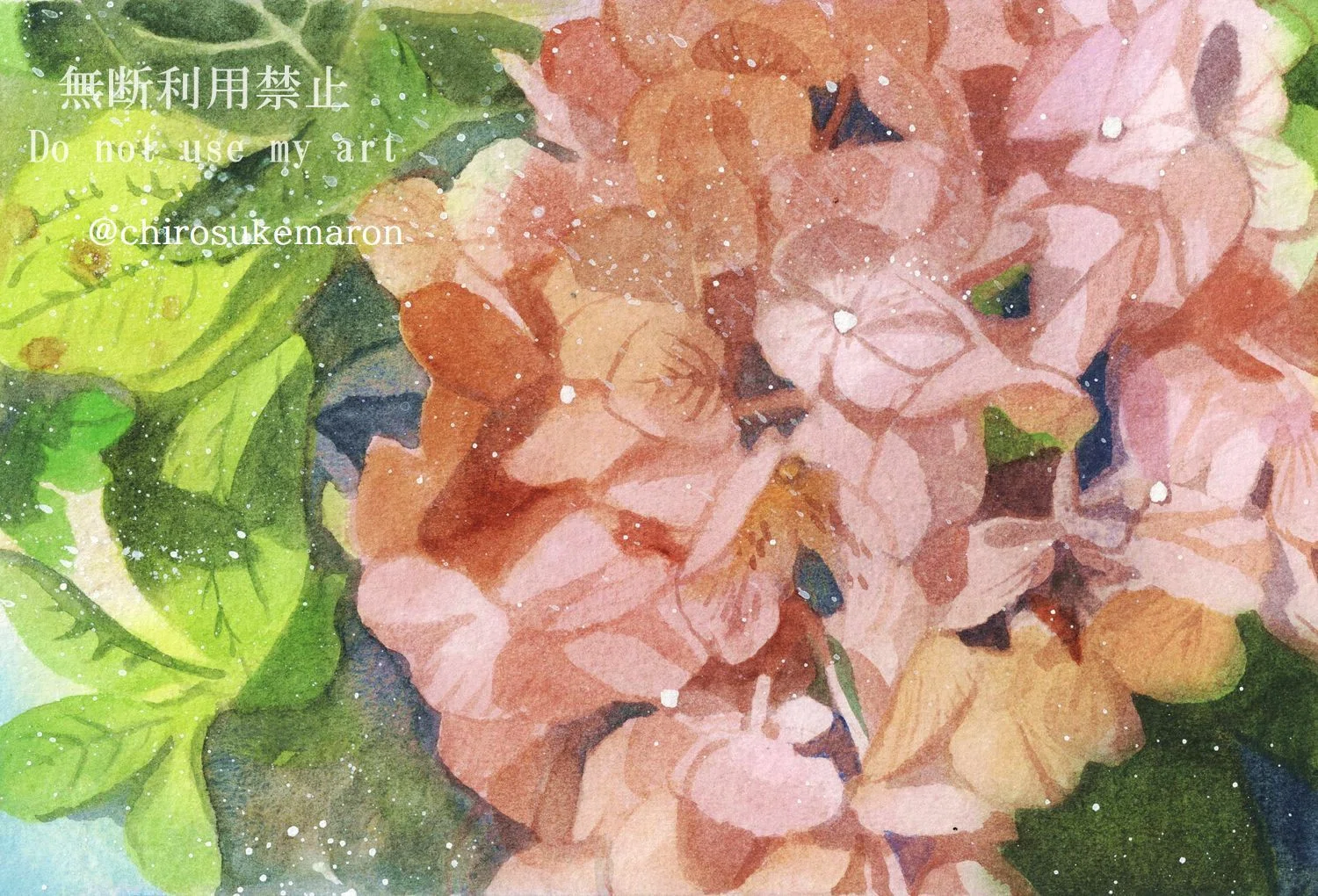 水彩画（夏の1コマ）2 と いろいろ｜ちろ