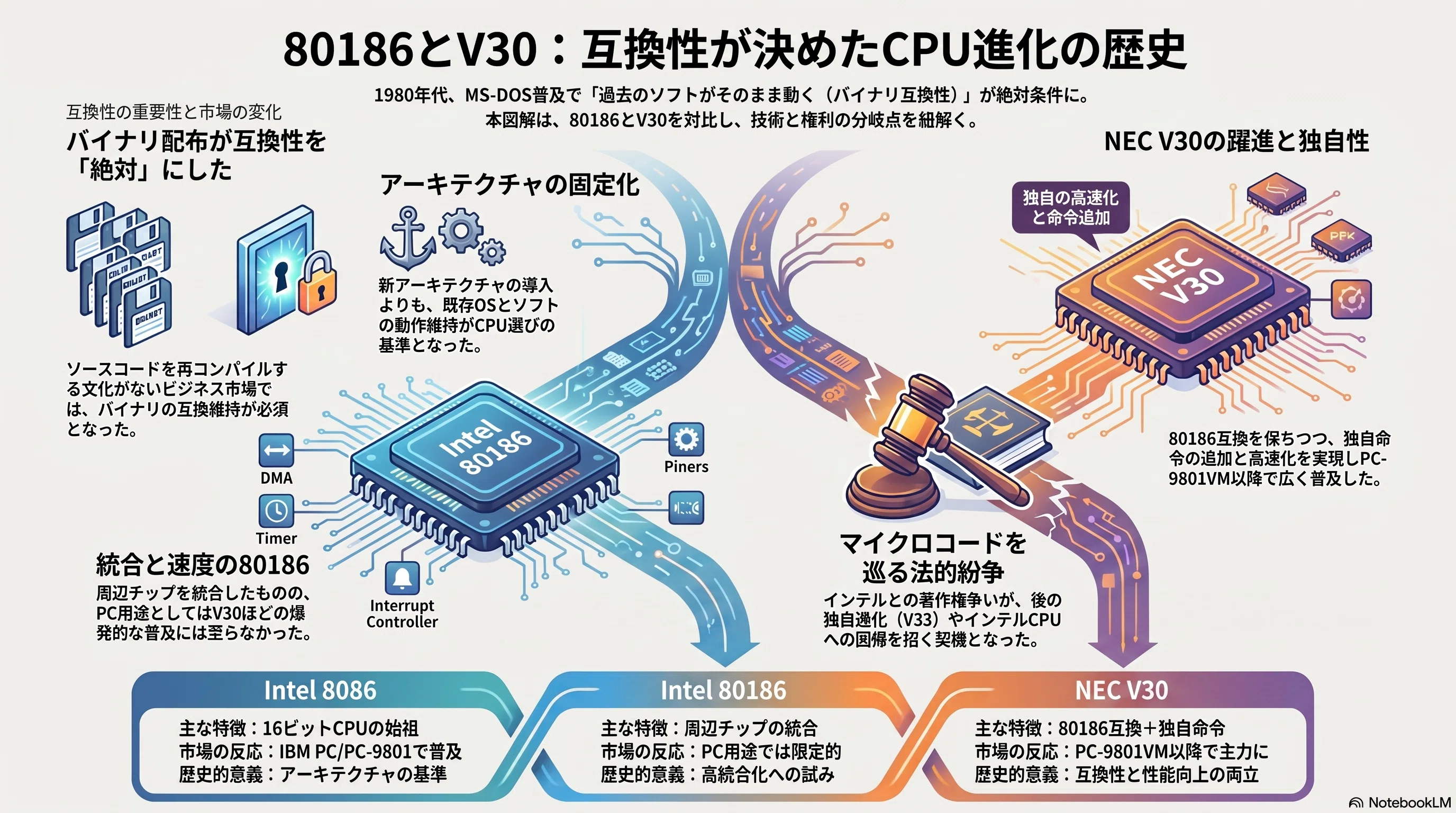 80186とV30 - 互換性が大切｜kzn