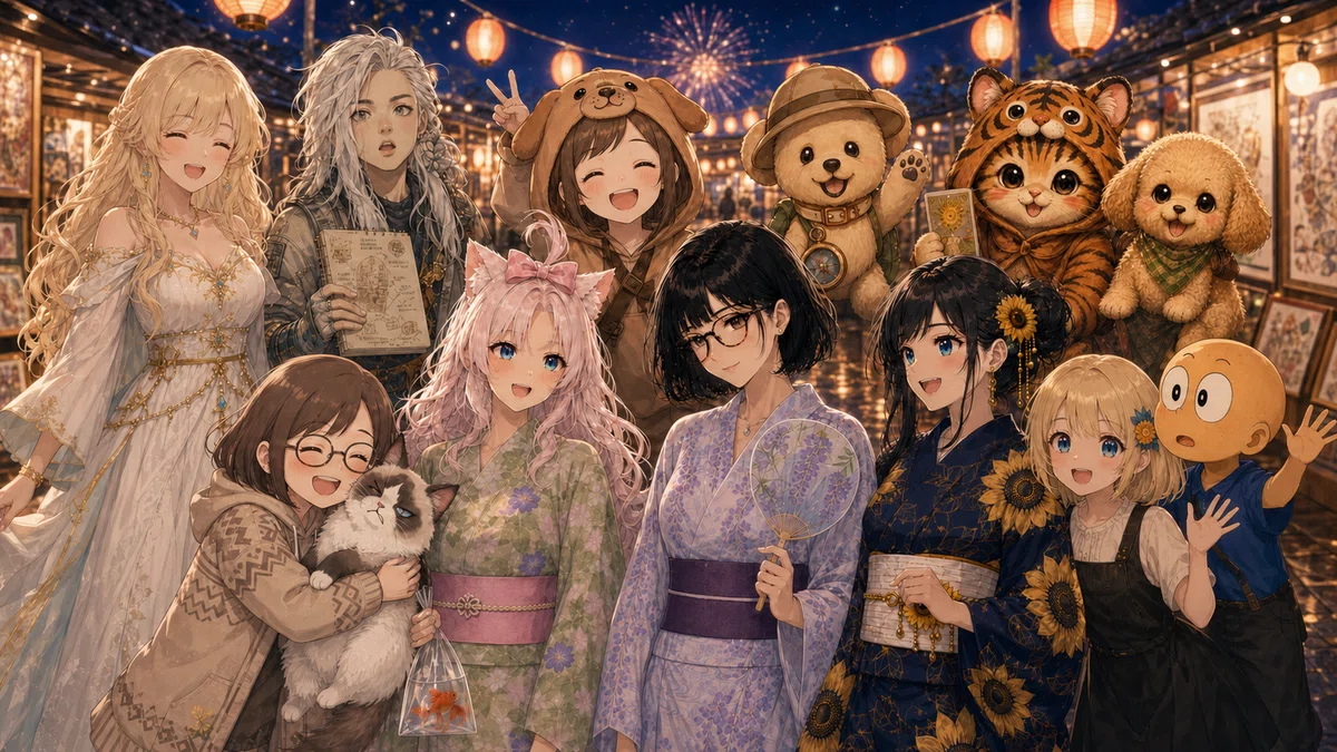 ふらつき母ちゃんさん、へらさん&るるさん、ポンタさん、コロッケノスケさん&クロちゃん先生、雪詠さん、キタコレさん、ぱぴさん