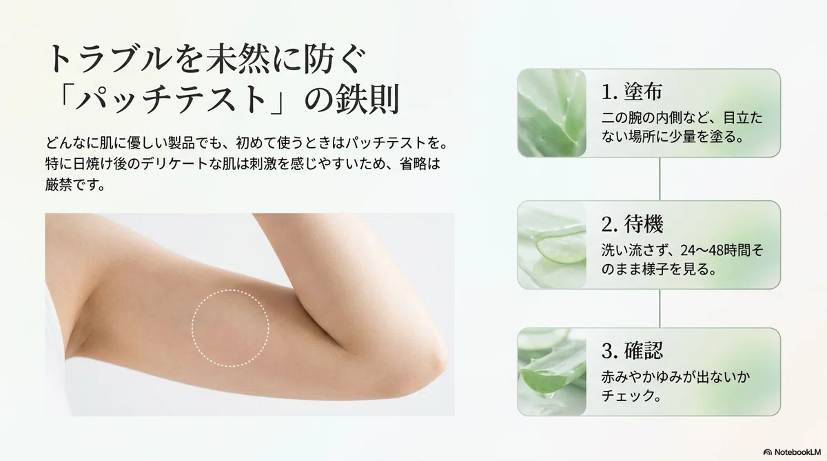 アロエ：使用部位で使い分けるという考え方の図解