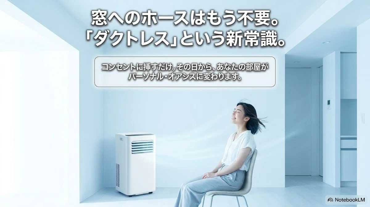 なぜ工事不要なのに涼しい?ダクトレスの仕組みを分解する