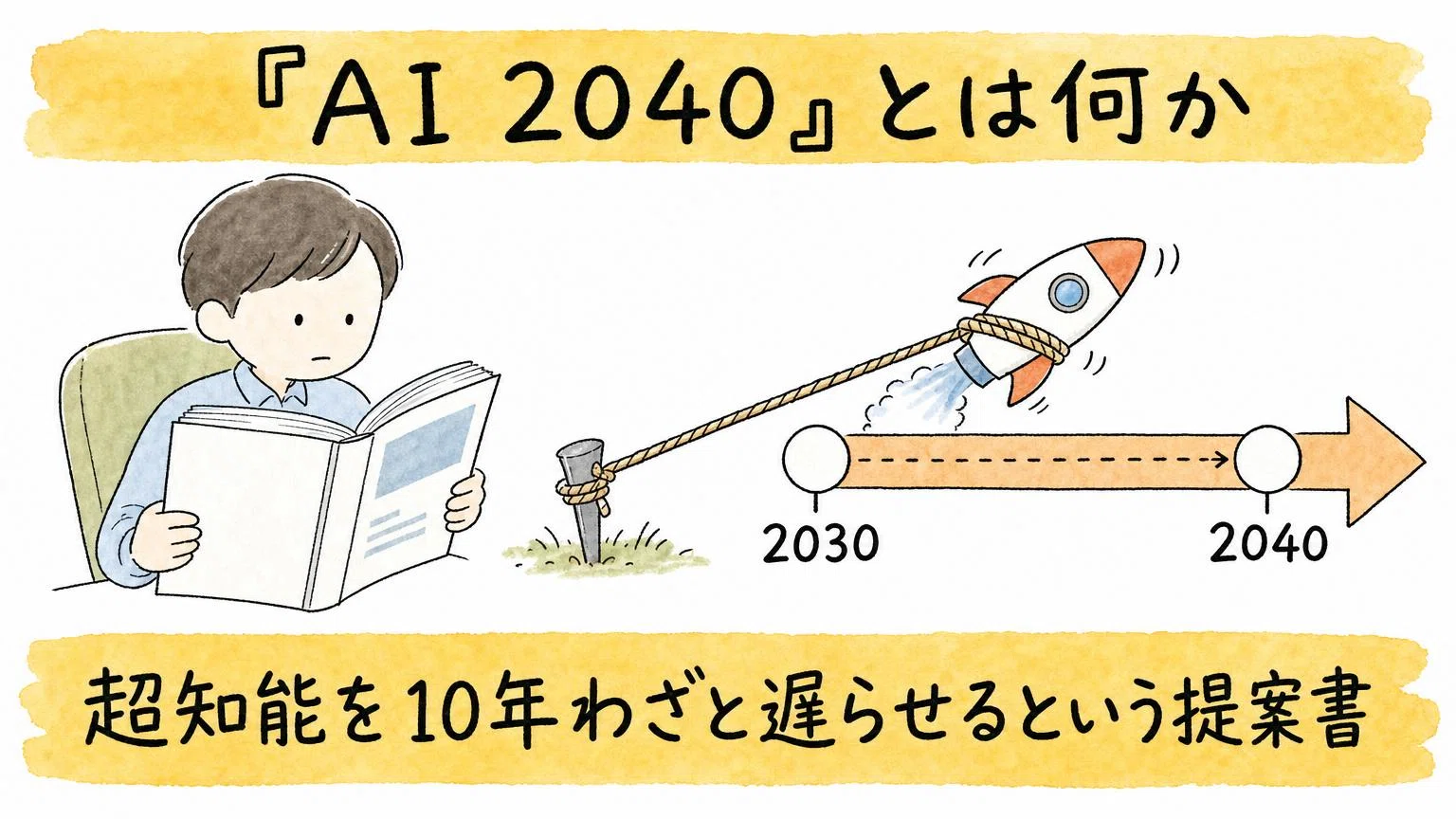 AI 2040とは】超知能を10年遅らせる計画でも、2030年代の仕事は激変