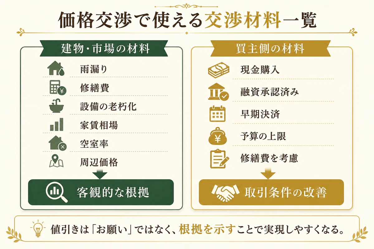 価格交渉で差がつく｜初心者が知っておきたい交渉材料と注意点｜AI