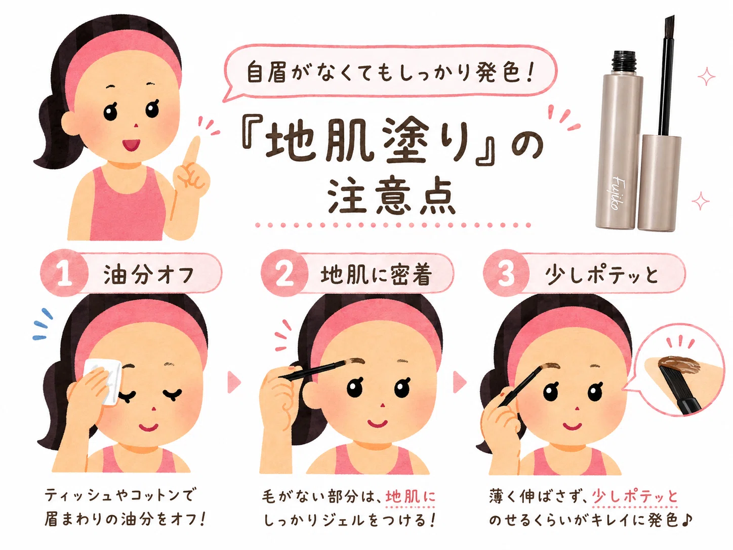 眉 ティント フジコ 使い方