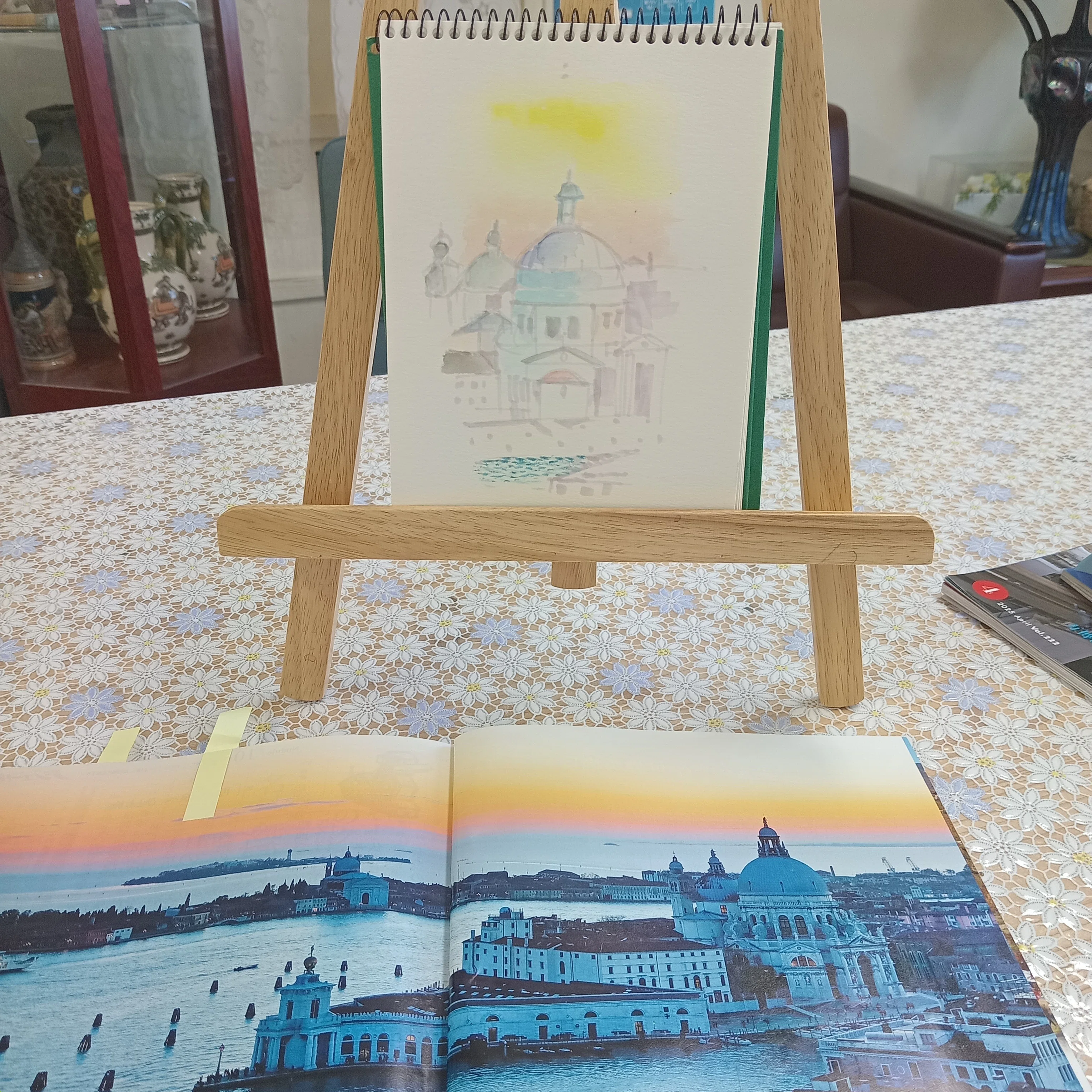イタリアの旅（水彩画） 🇮🇹絵#5 #6】イタリア旅を想定した練習 vol.1（2025年9月）｜リエ｜畑