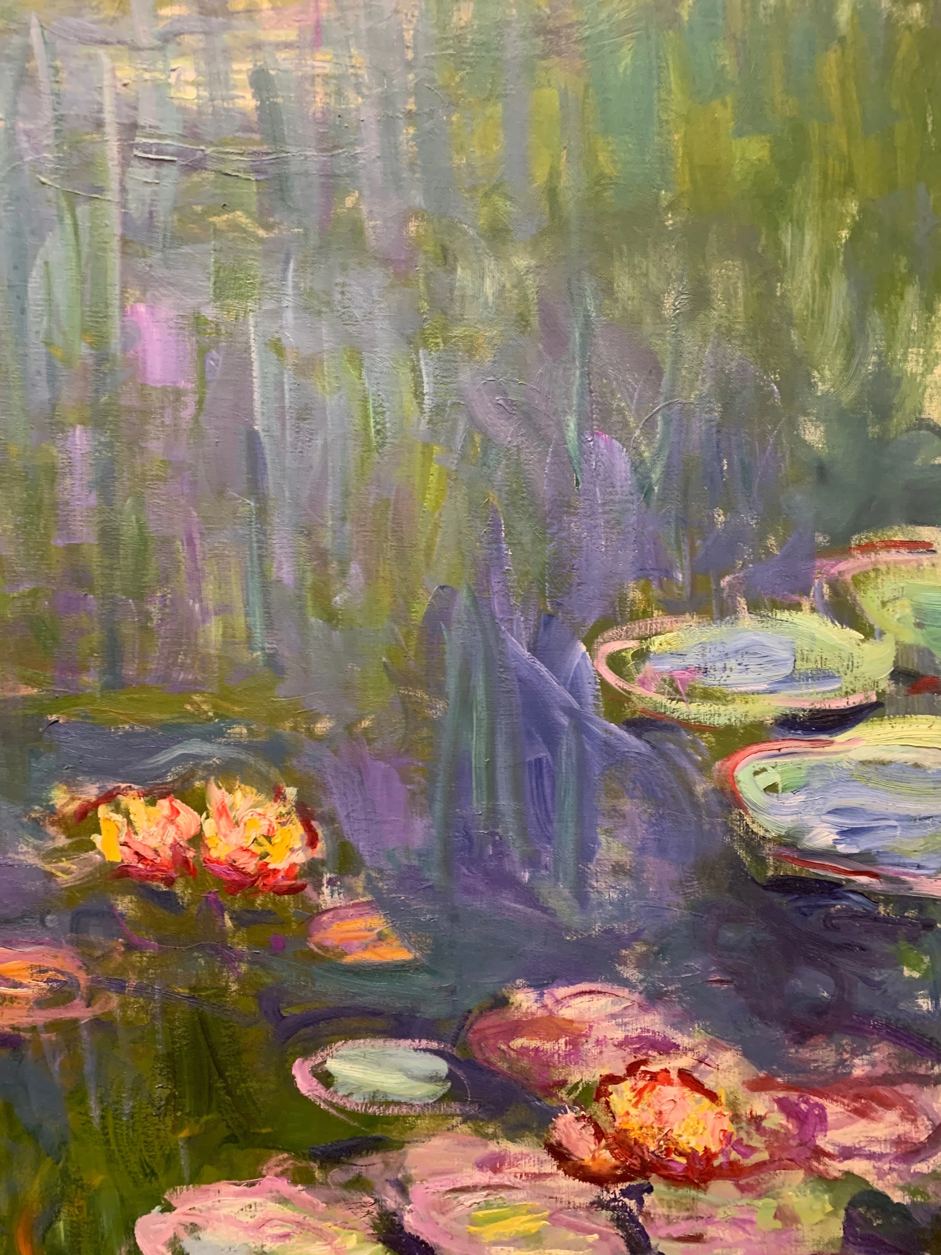 ワニと睡蓮の屏風 140 x 70cm ワニと睡蓮の屏風 140 x 70cm ワニと睡蓮の屏風 140 x 70cm