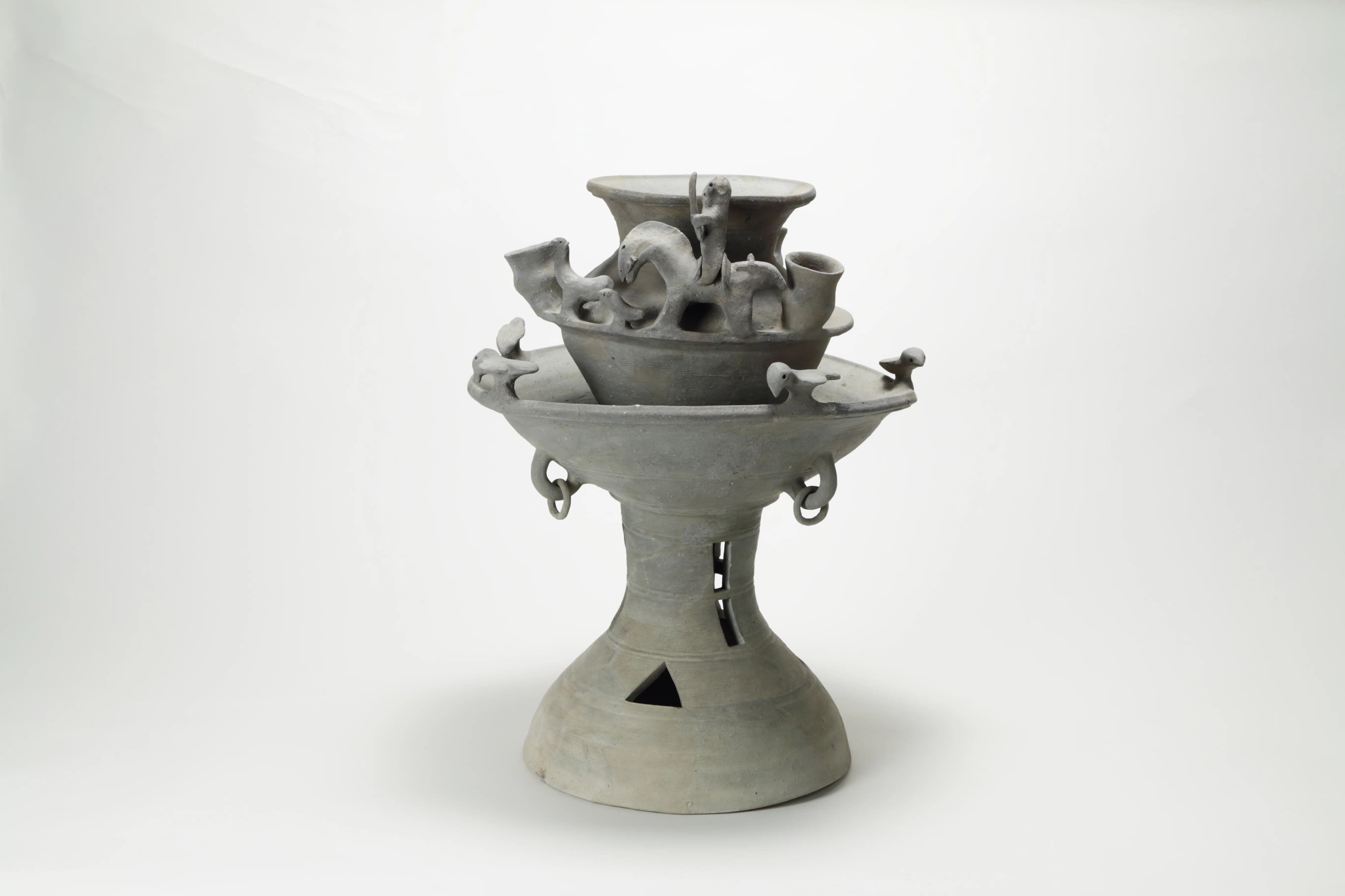 須恵器　扁壺（提瓶）　6〜7世紀　　掛け花入　花器　土器　古代美術　古陶磁 6世紀 須恵器 須恵器 扁壺（提瓶） 6〜7世紀 掛け花入 花器 土器 古代