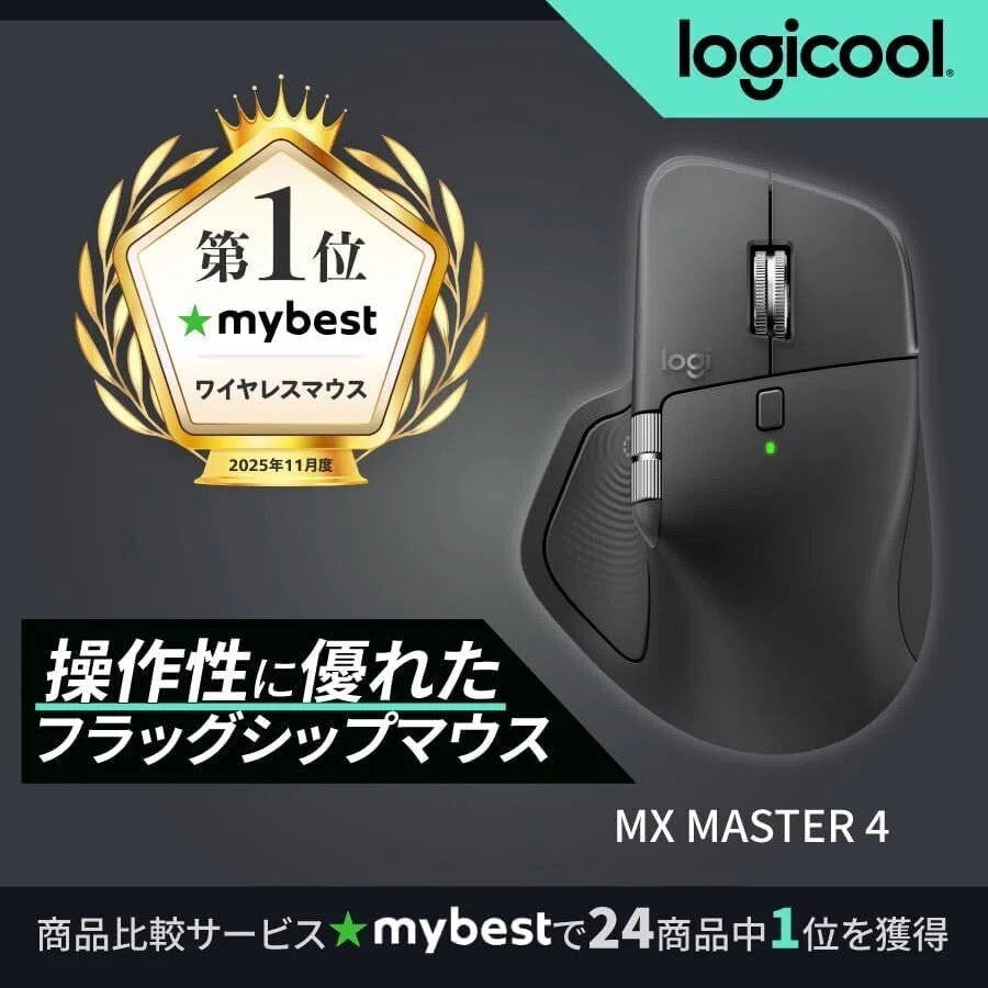 ガチレビュー】ロジクール MX MASTER 4 アドバンスド ワイヤレス
