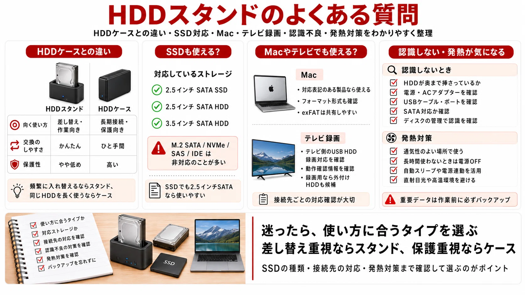 HDDスタンドおすすめ10選｜クローン・USB-C対応モデルを徹底比較