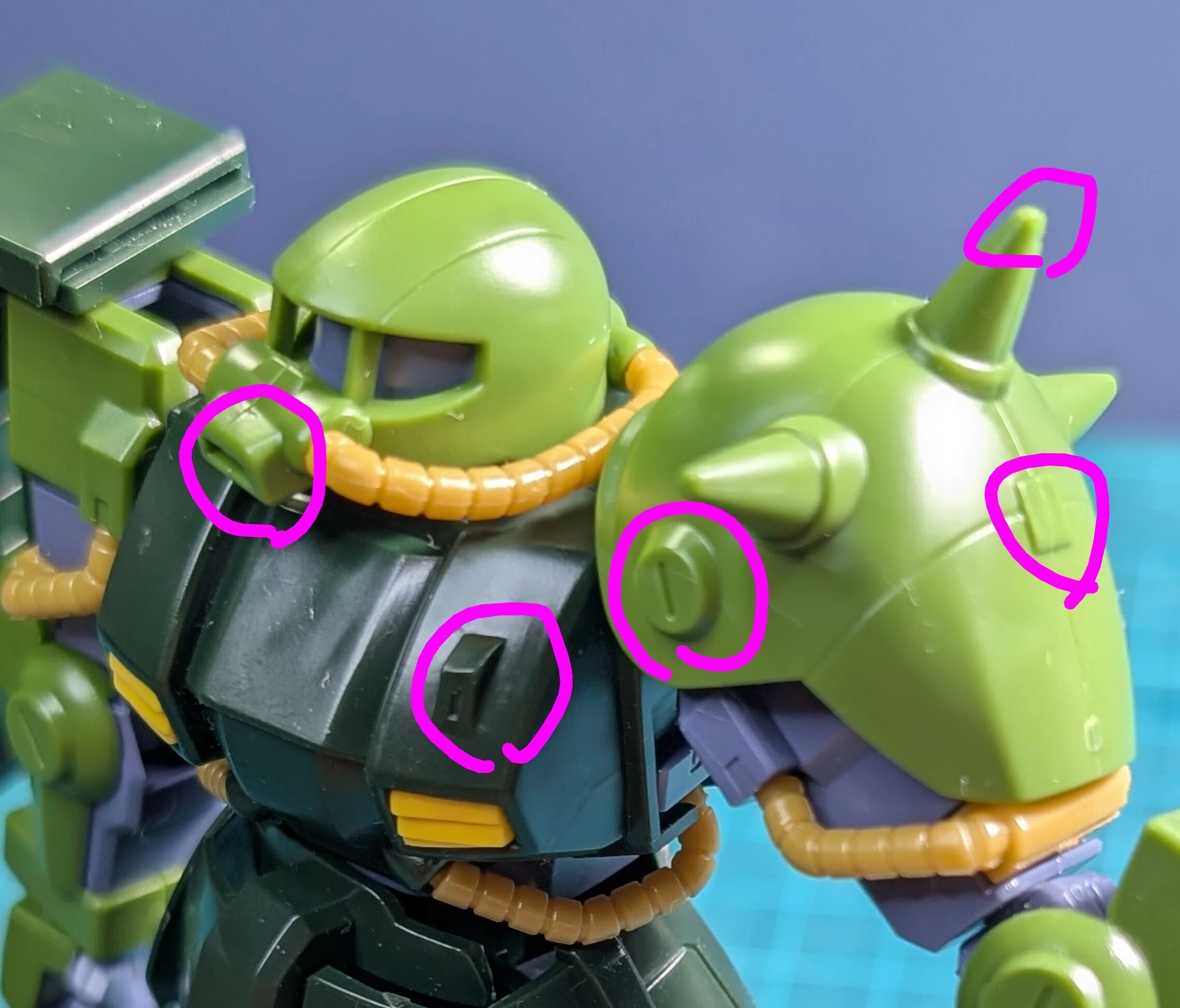 備忘・制作案】HGUC ハイザック・マラサイ｜やきそば
