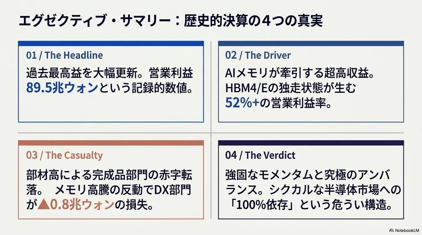 サムスン電子:26Q2決算、営業利益89.5兆ウォンの衝撃｜かいざぁ