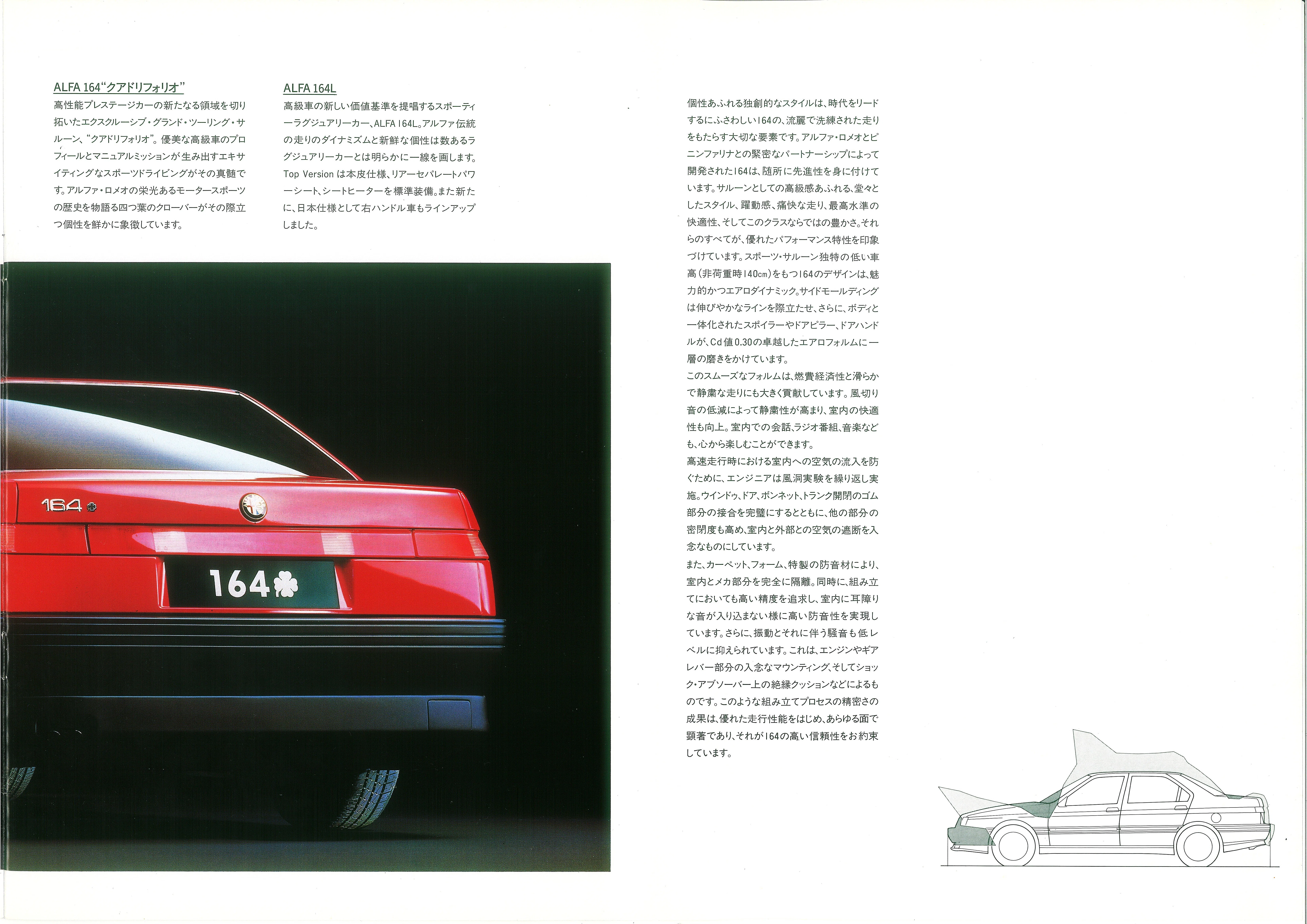 ALFA ROMEOカタログ100「アルファ164 中編」｜とあるアルフィスタの