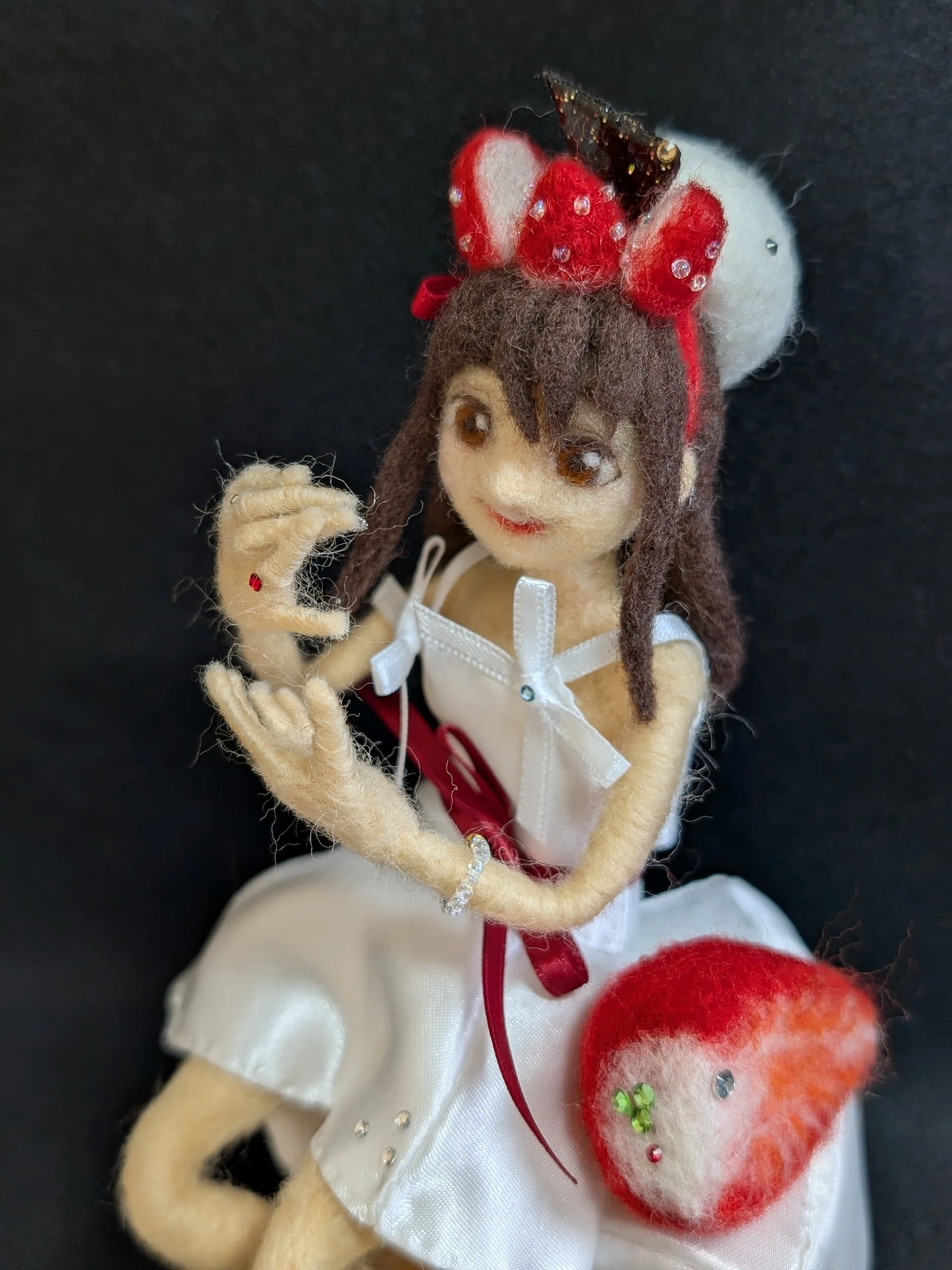 旧ツイッターフォロワープレゼント企画🍓｜よるの人形師の羊毛フェルト