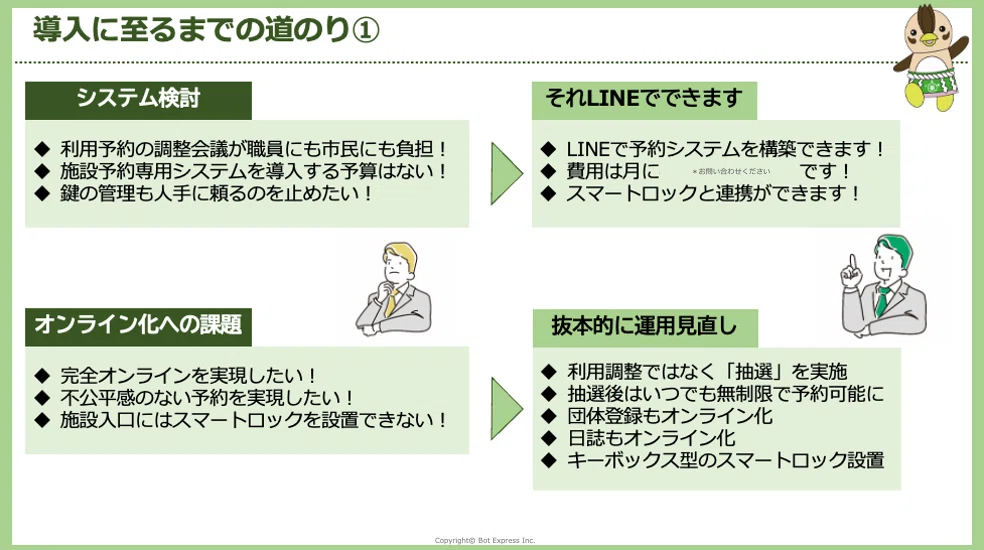 埼玉県入間市】LINE公式アカウントで施設予約とスマートロックを実装