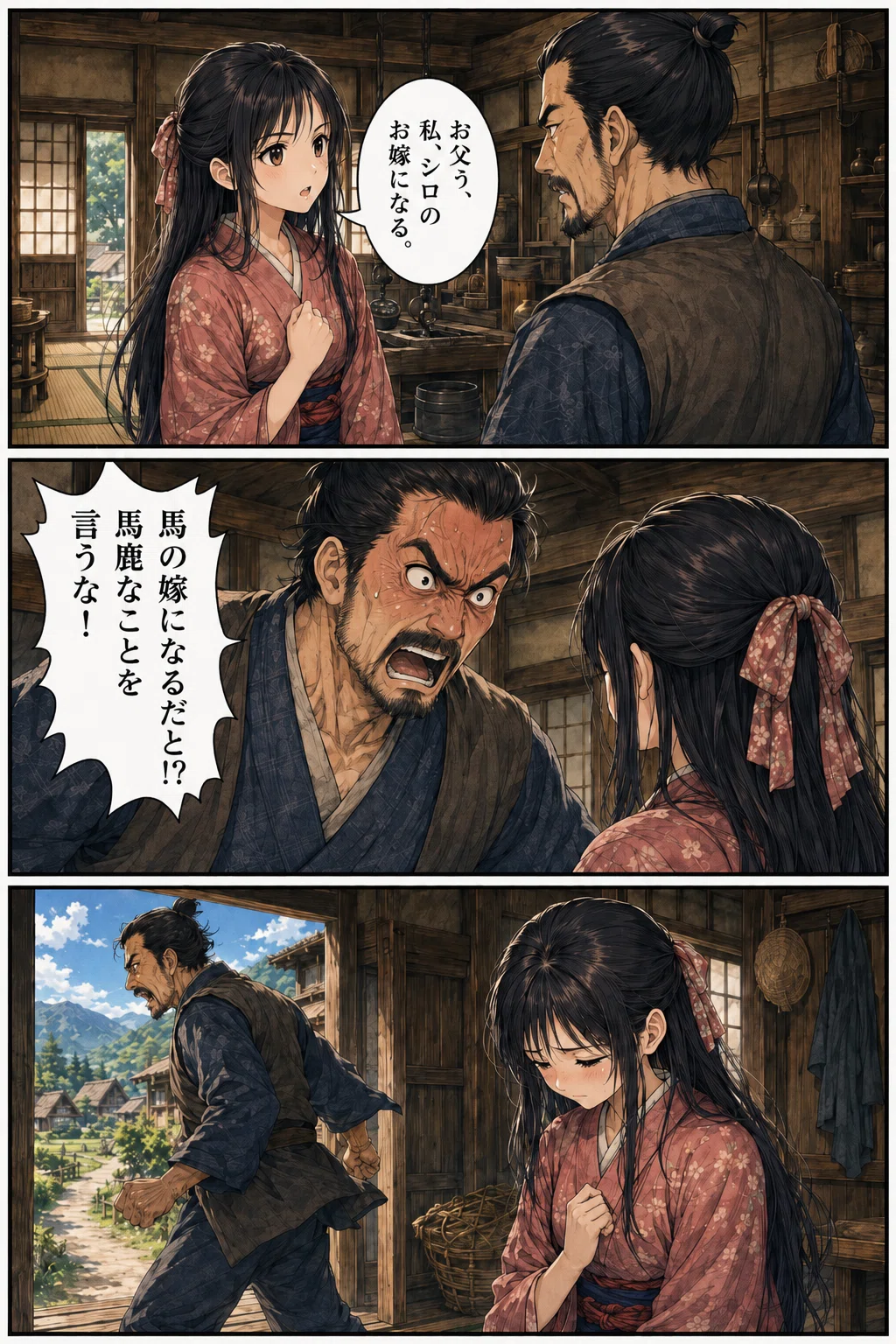 裏・日本昔話――本当は残酷な日本の民話――第1話 オシラサマ｜井上じゅん