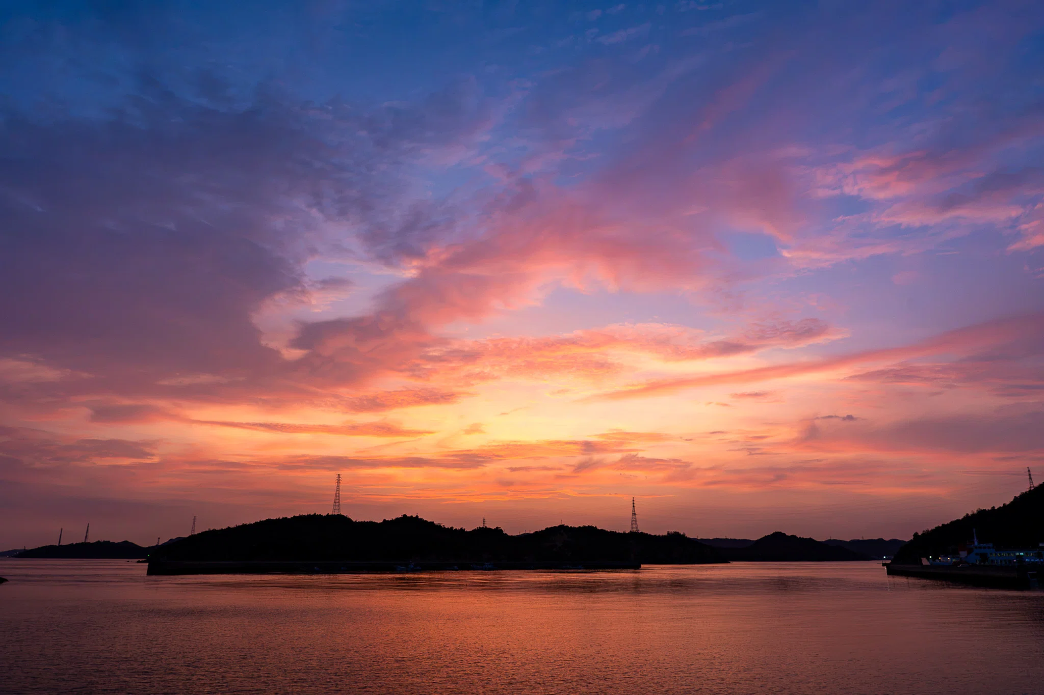 直島の7月、夕焼けギャラリー10選｜岩田耕平｜直島フォトグラファー