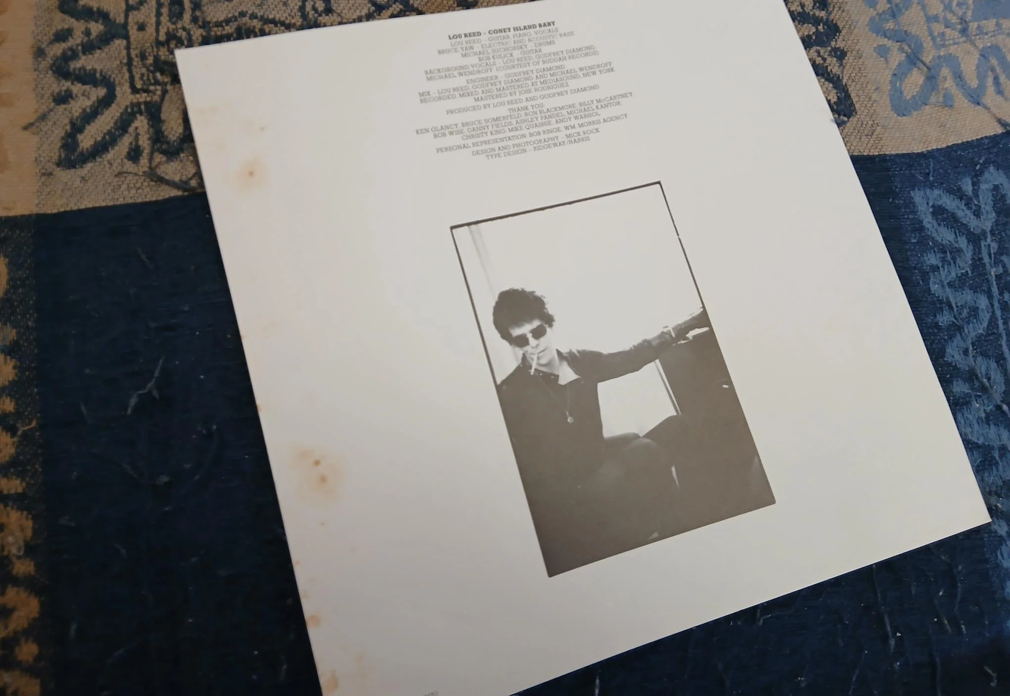Lou Reed ［ Coney Island Baby ] UK-RCA RS-1035｜naruru's Record