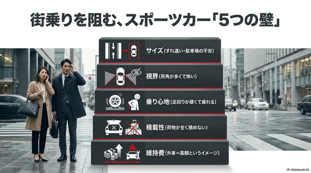 ケイマンのボディサイズと取り回し性能