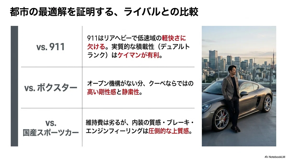 他のスポーツカーとの比較