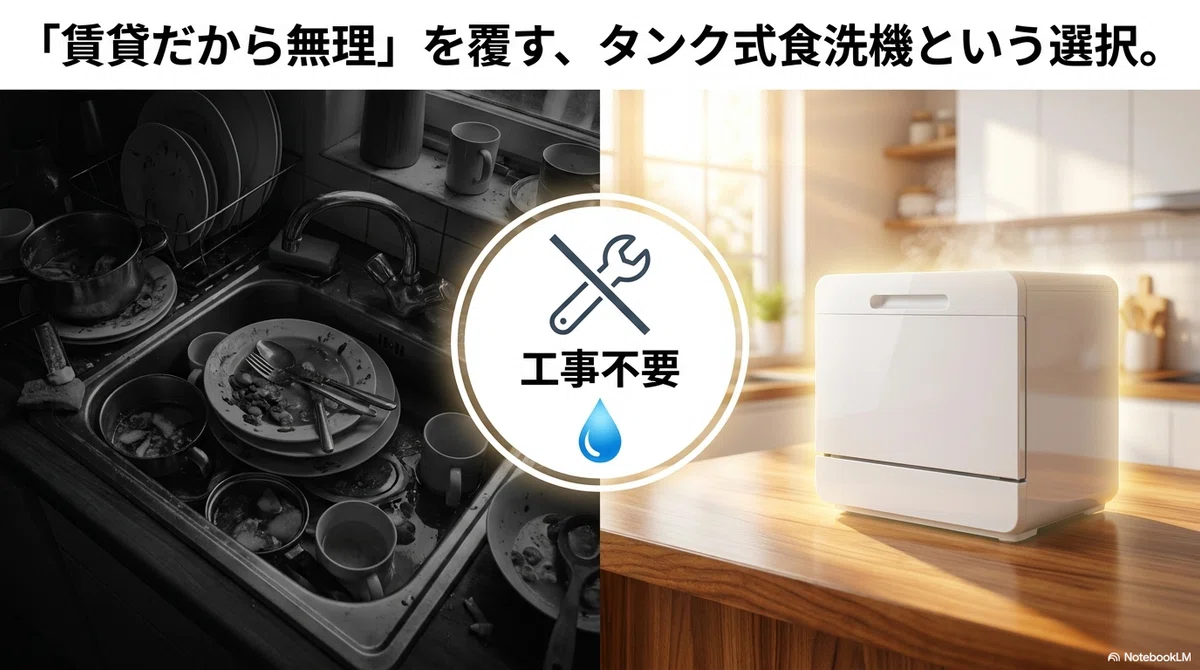 タンク式食洗機のデメリットを先に結論として整理