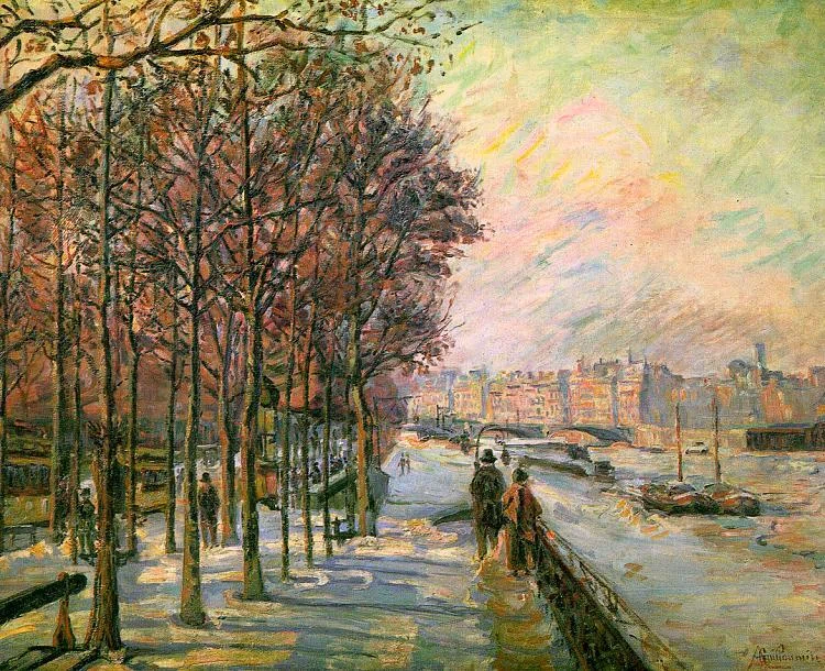 アルマン・ギヨマン、「CHEMIN EN LER-DE-FRANCE」 アルマン・ギヨマン(1841～ 1927)は、フランスの印象派画家でありリト