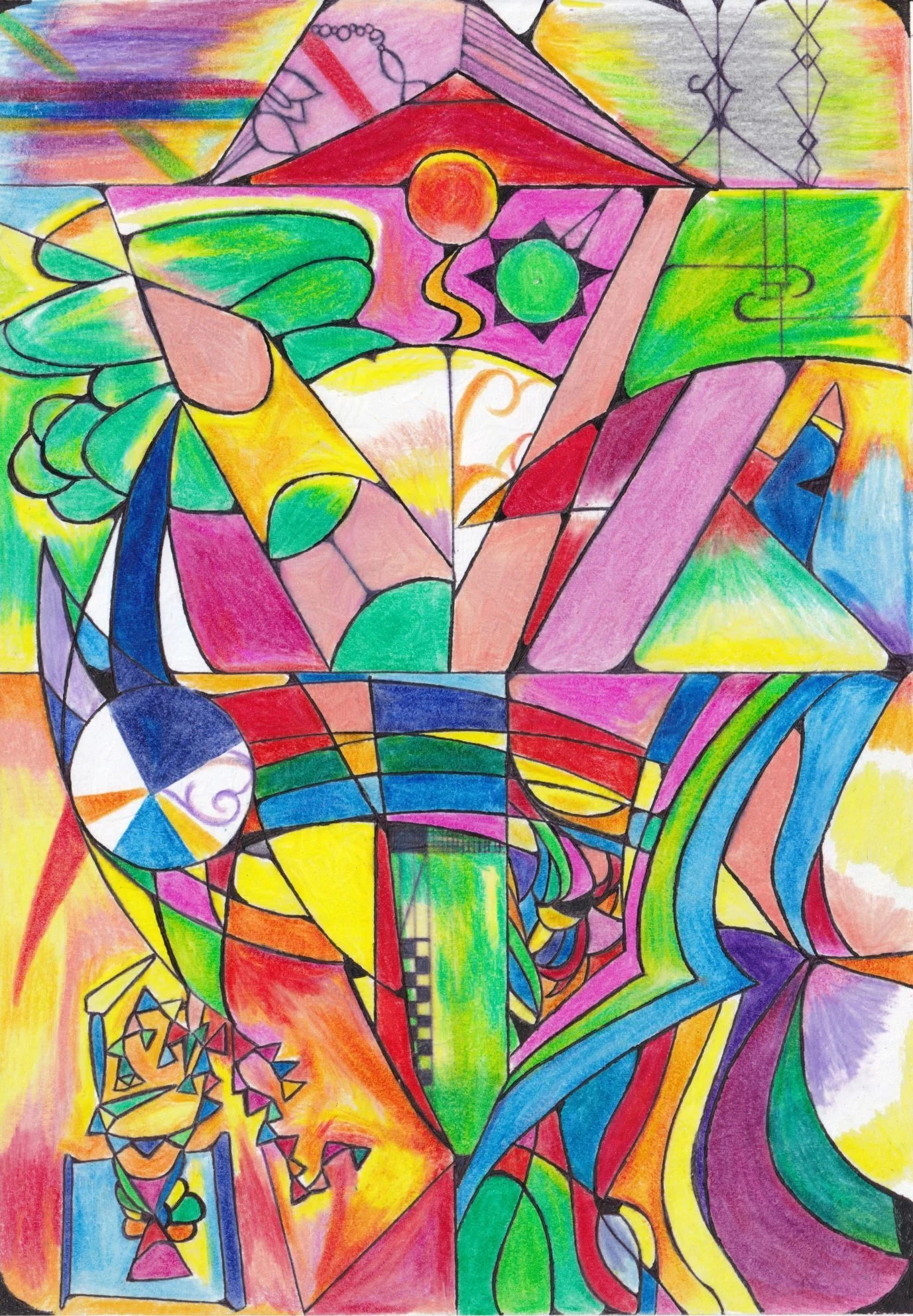 抽象・色鉛筆画ギャラリー｜Yg