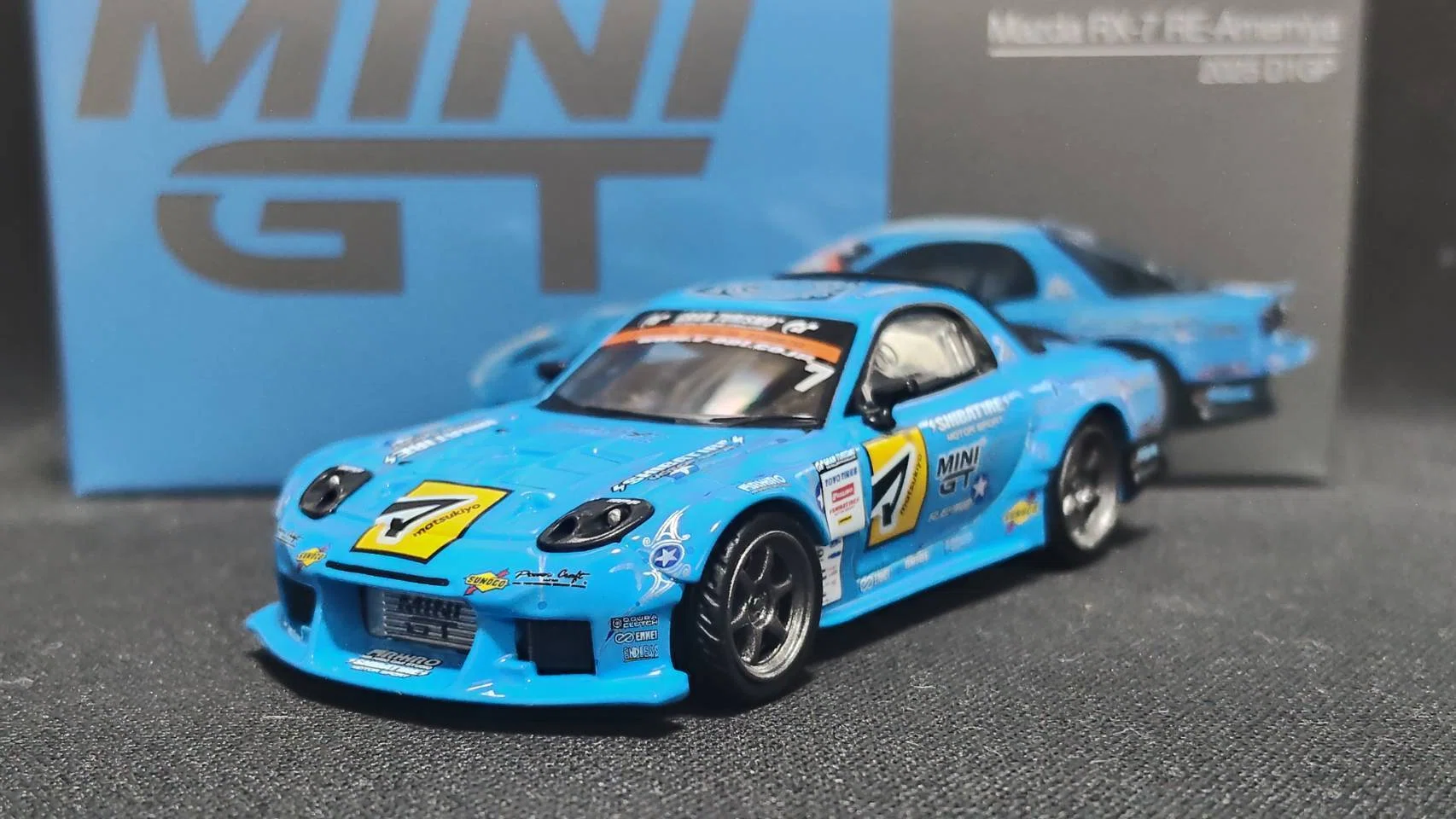 MINI GT 1/64 Mazda RX-7 RE-Amemiya 2025 D1GP｜岡田衛