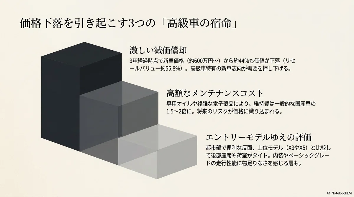 高い減価償却率がもたらす価格下落