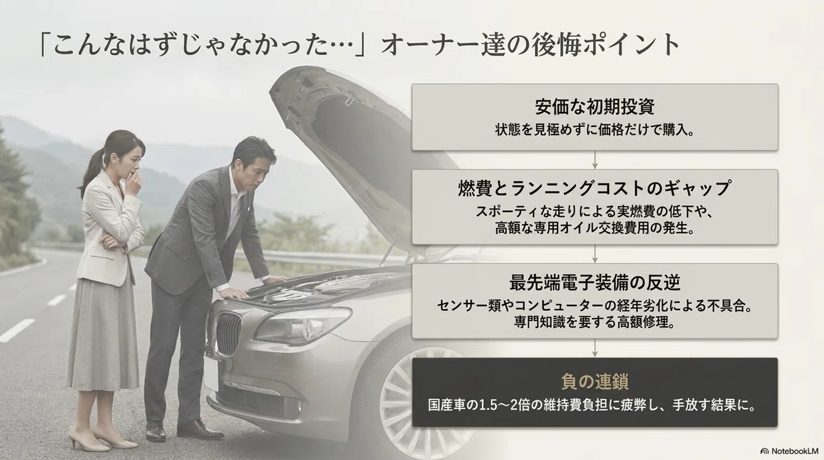 メンテナンスコストの高さが中古価格に影響