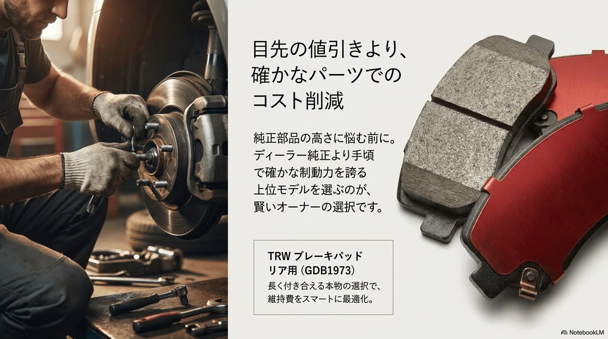 ディーラー純正より手頃で確かな制動力