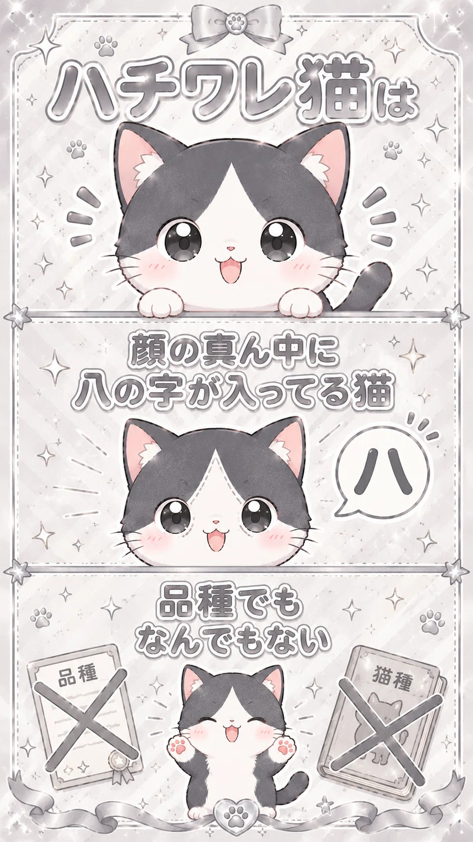 ちょろっとハチワレ猫解説🐱✨️｜鈴木一弘