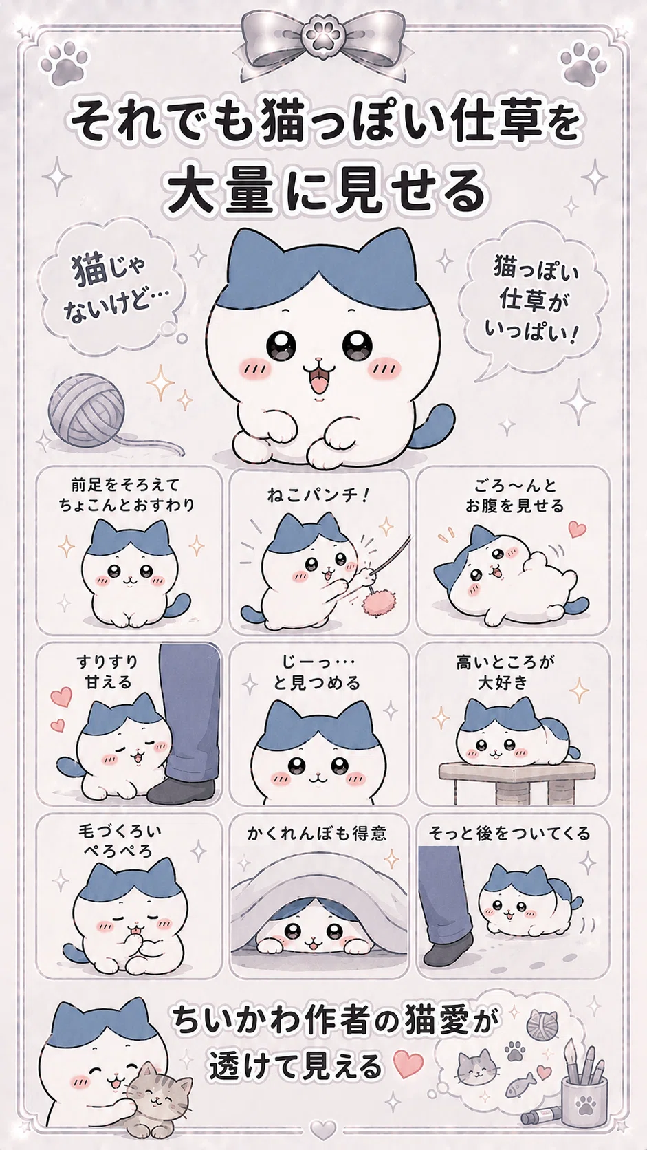 ちょろっとハチワレ猫解説🐱✨️｜鈴木一弘