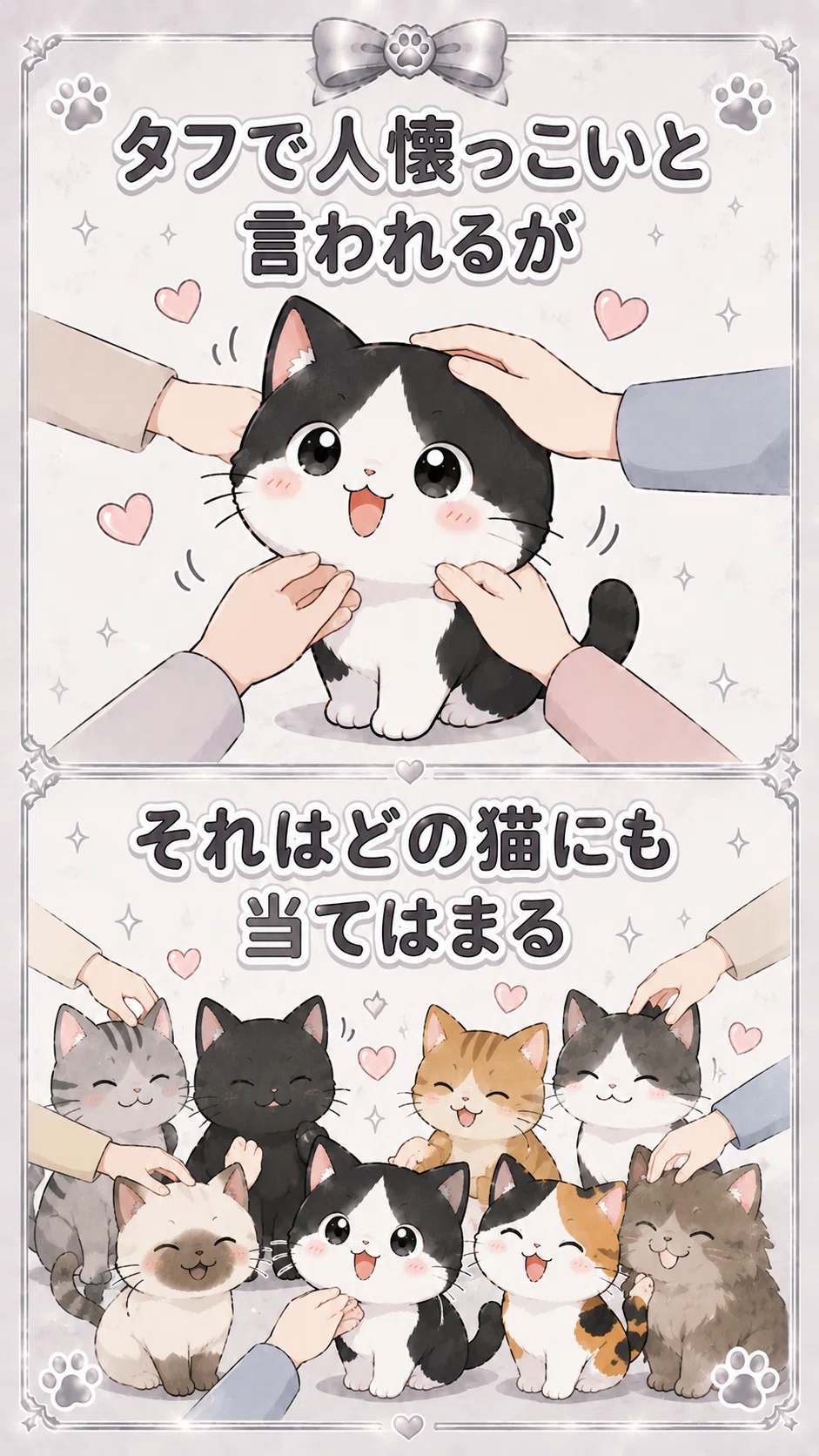 感謝価格(ㅅ´꒳` )すずらんとハチワレ猫ちゃん ちょろっとハチワレ猫解説🐱✨️｜鈴木一弘