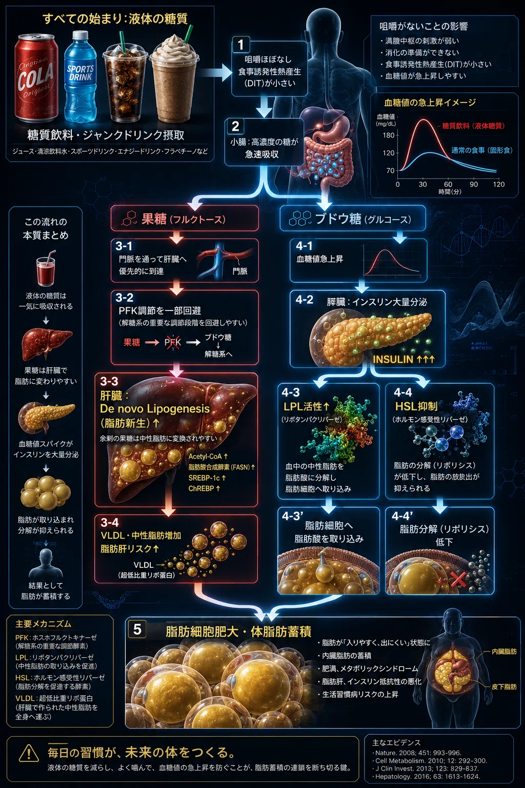 なぜあなたのダイエットは失敗するのか？体脂肪の合成・分解メカニズム
