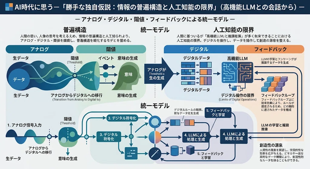 光彩と暗魂の人間構造 🟦AI時代に思うー「勝手な独自仮説：情報の普遍構造と人工知能の限界