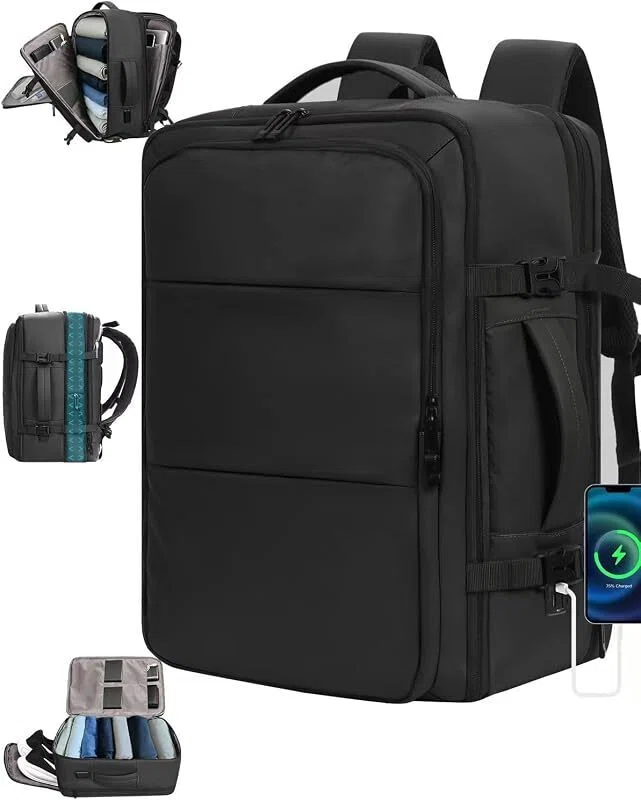 MIZIKIRIN 40Lバックパック購入検討：出張を身軽にする180度開閉と耐久